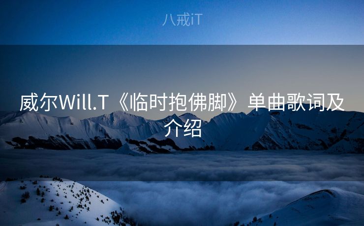 威尔Will.T《临时抱佛脚》单曲歌词及介绍