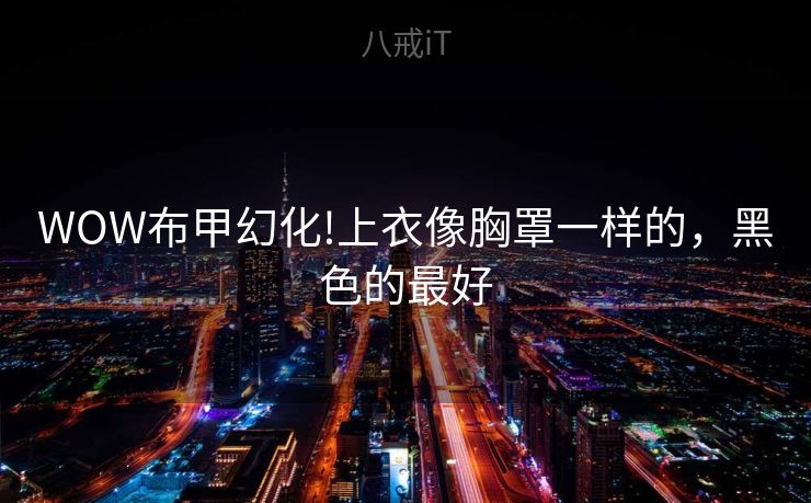 WOW布甲幻化!上衣像胸罩一样的，黑色的最好