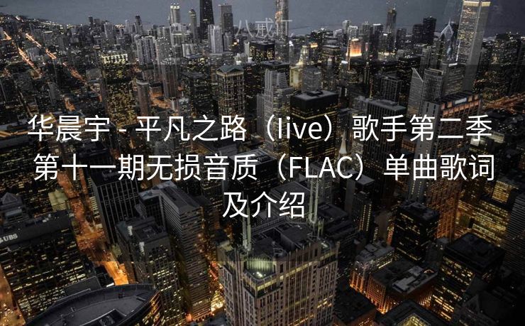 华晨宇 - 平凡之路（Iive）歌手第二季 第十一期无损音质（FLAC）单曲歌词及介绍