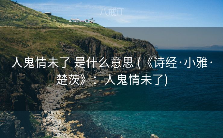 人鬼情未了 是什么意思 (《诗经·小雅·楚茨》：人鬼情未了)