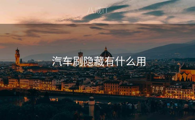  汽车刷隐藏有什么用