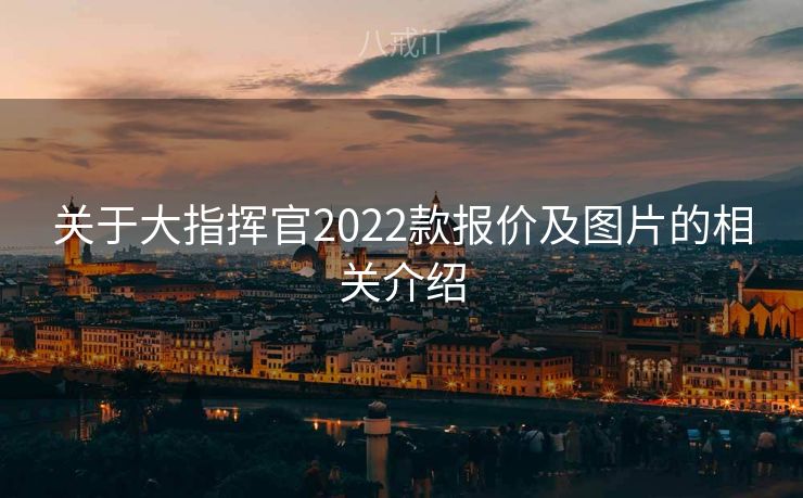关于大指挥官2022款报价及图片的相关介绍