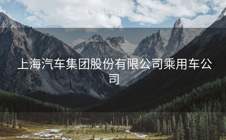  上海汽车集团股份有限公司乘用车公司