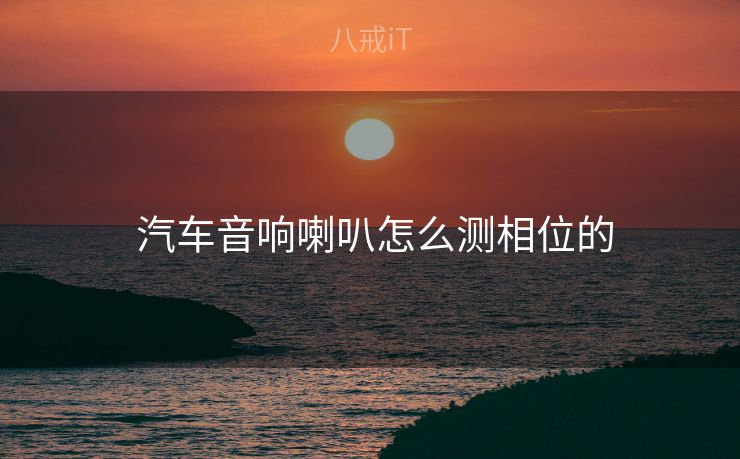  汽车音响喇叭怎么测相位的