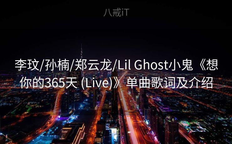 李玟/孙楠/郑云龙/Lil Ghost小鬼《想你的365天 (Live)》单曲歌词及介绍