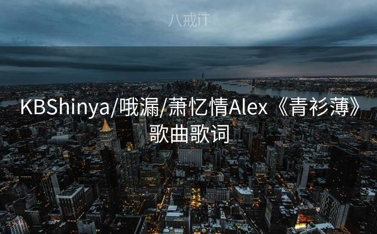 KBShinya/哦漏/萧忆情Alex《青衫薄》歌曲歌词