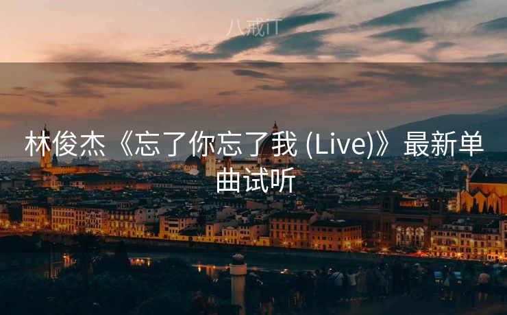 林俊杰《忘了你忘了我 (Live)》最新单曲试听