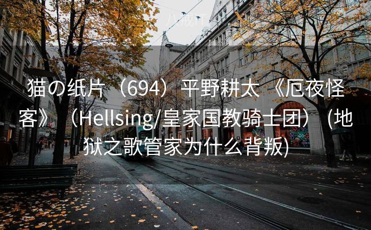 猫の纸片（694）平野耕太 《厄夜怪客》（Hellsing/皇家国教骑士团） (地狱之歌管家为什么背叛)