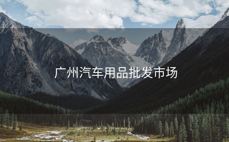  广州汽车用品批发市场