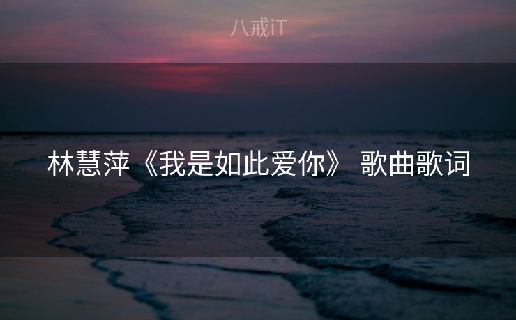 林慧萍《我是如此爱你》 歌曲歌词