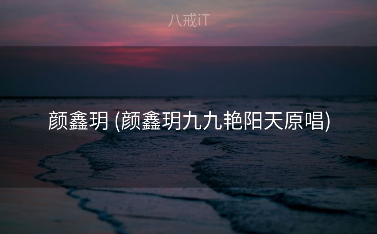 颜鑫玥 (颜鑫玥九九艳阳天原唱)