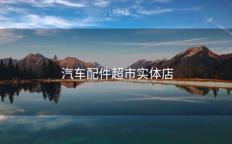  汽车配件超市实体店