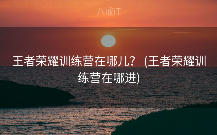王者荣耀训练营在哪儿？ (王者荣耀训练营在哪进)