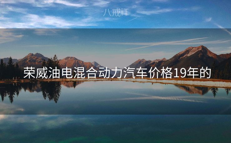  荣威油电混合动力汽车价格19年的