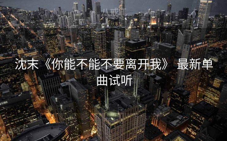 沈末《你能不能不要离开我》 最新单曲试听