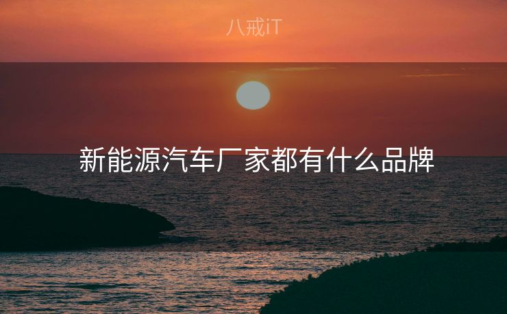  新能源汽车厂家都有什么品牌