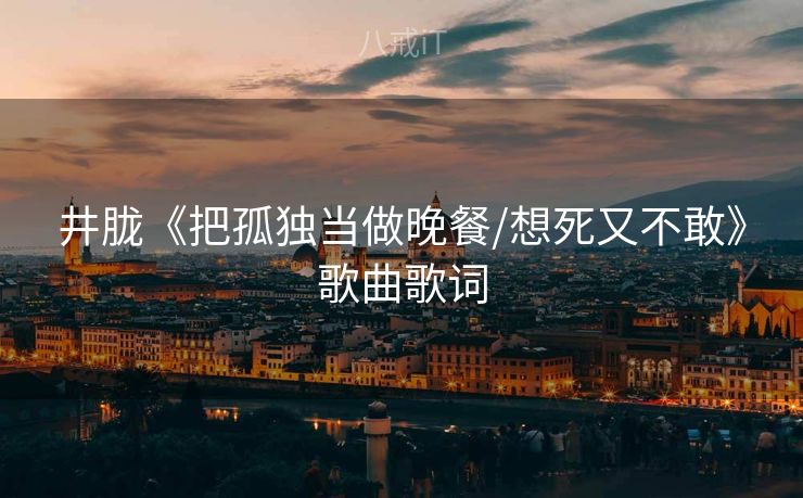 井胧《把孤独当做晚餐/想死又不敢》歌曲歌词