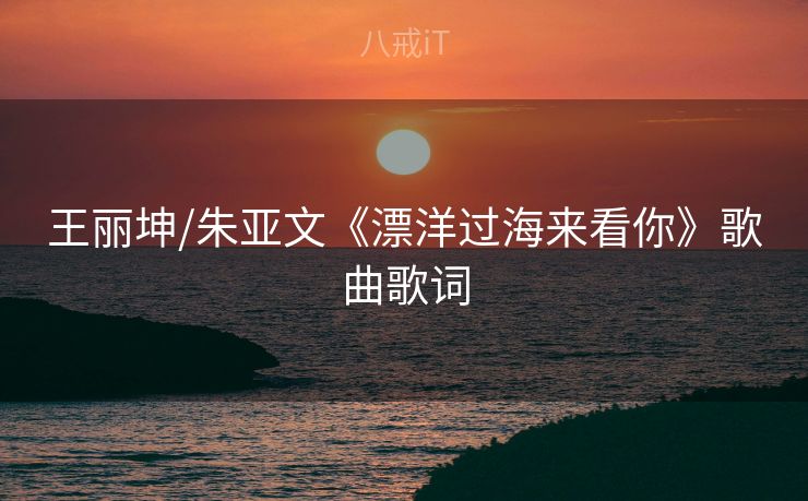 王丽坤/朱亚文《漂洋过海来看你》歌曲歌词
