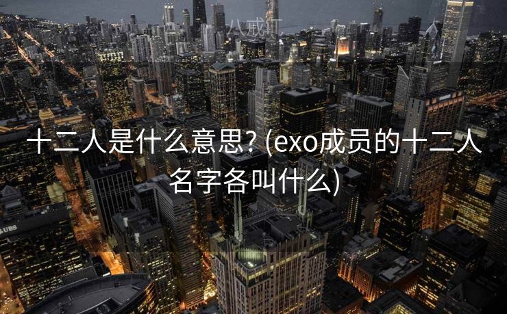 十二人是什么意思? (exo成员的十二人名字各叫什么)