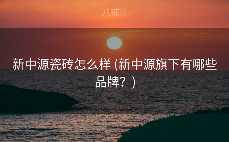 新中源瓷砖怎么样 (新中源旗下有哪些品牌？)