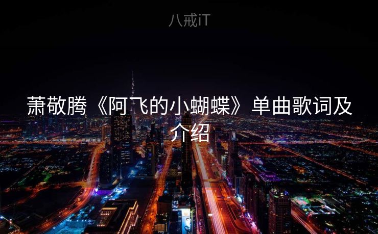 萧敬腾《阿飞的小蝴蝶》单曲歌词及介绍