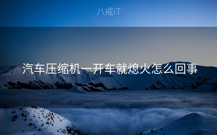  汽车压缩机一开车就熄火怎么回事