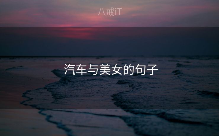  汽车与美女的句子