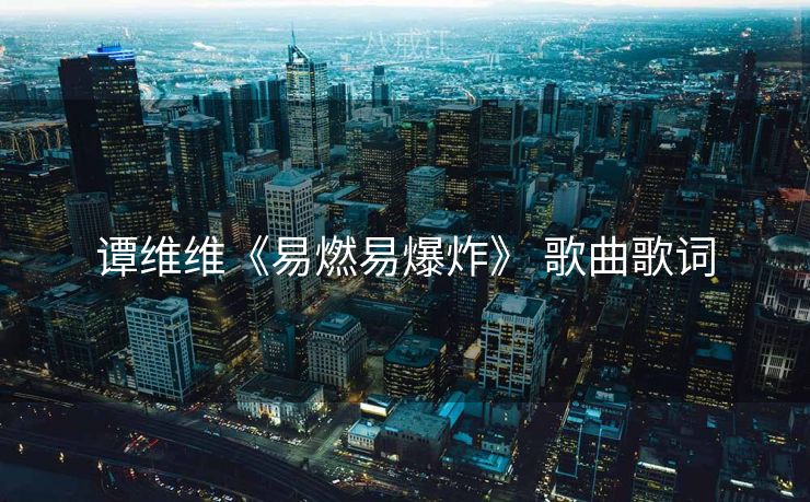 谭维维《易燃易爆炸》 歌曲歌词