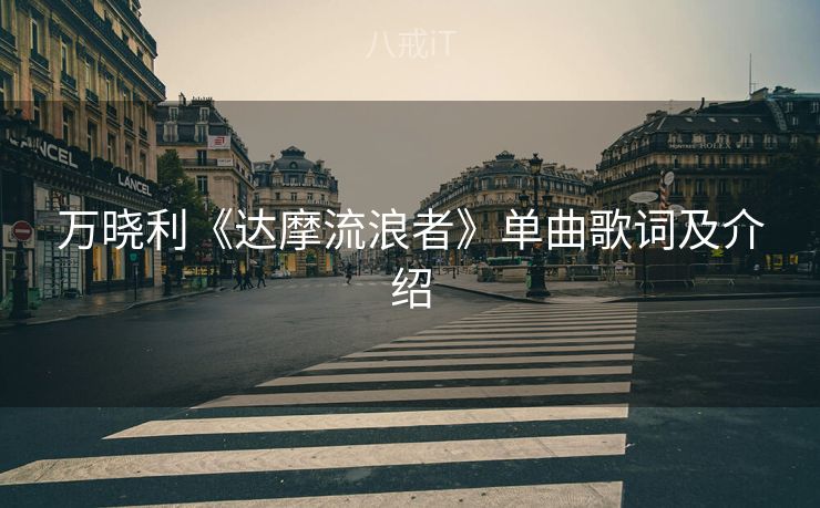 万晓利《达摩流浪者》单曲歌词及介绍
