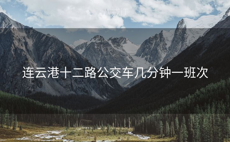连云港十二路公交车几分钟一班次