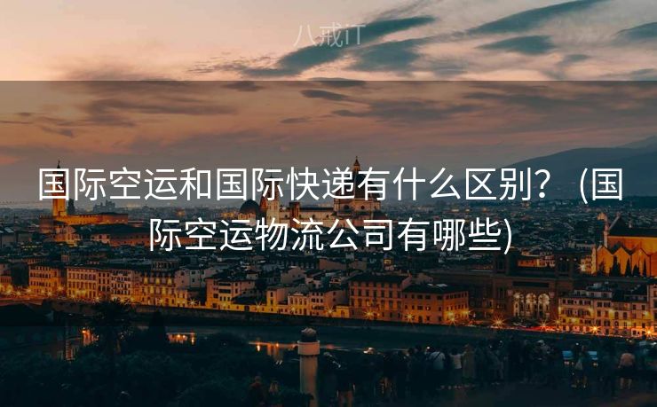 国际空运和国际快递有什么区别？ (国际空运物流公司有哪些)